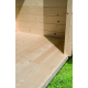 Sauna exterior de madera maciza SKROLLAN 1 para 4-6 personas - puerta clásica - KARIBU