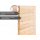 Sauna exterior de madera maciza SKROLLAN 1 para 4-6 personas - puerta clásica - estufa con control externo 9000W - KARIBU