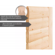 Sauna exterior antracita Skrollan 3 para 6-8 personas - puerta clásica y vestíbulo - estufa con control externo 9000W - Karibu