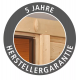 Sauna exterior antracita Skrollan 3 para 6-8 personas - puerta clásica y vestíbulo - estufa con control externo 9000W - Karibu