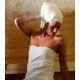 Sauna de exterior SKROLLAN 1 de madera maciza de 38 mm, con capacidad para 4 a 6 personas y puerta moderna KARIBU