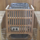 Sauna de exterior de madera en forma de barril, 2-4 plazas, con frente acristalado, estufa de 6 kW y tejas asfálticas – SNÖ
