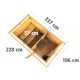 Sauna de exterior SKROLLAN 1 de madera maciza de 38 mm, con capacidad para 4 a 6 personas y puerta moderna KARIBU