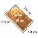 Sauna exterior Skrollan 3 con puerta moderna y vestíbulo - 6 a 8 plazas 38mm KARIBU