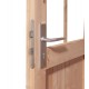 Sauna de exterior SKROLLAN 1 de madera maciza de 38 mm, con capacidad para 4 a 6 personas y puerta moderna KARIBU