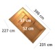 Sauna exterior Skrollan 3 con puerta moderna y vestíbulo - 6 a 8 plazas 38mm KARIBU